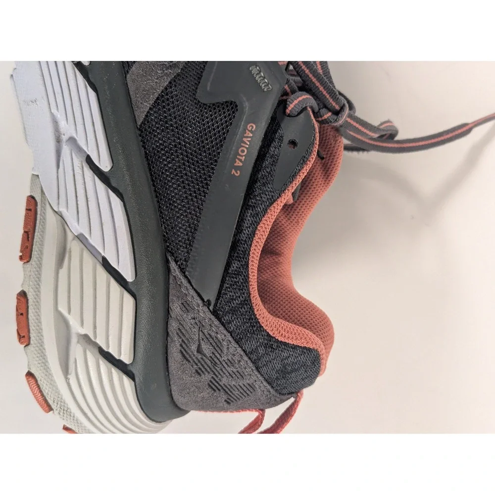 Hoka One One Gaviota 2 Womens 6.5 Running Shoes Gray Pink 1099630 DSLN Stability